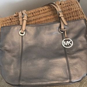Michael Kors silver tote